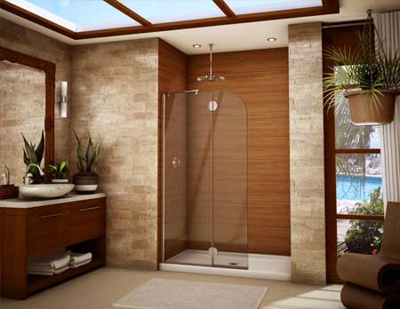 Austin frameless shower glass