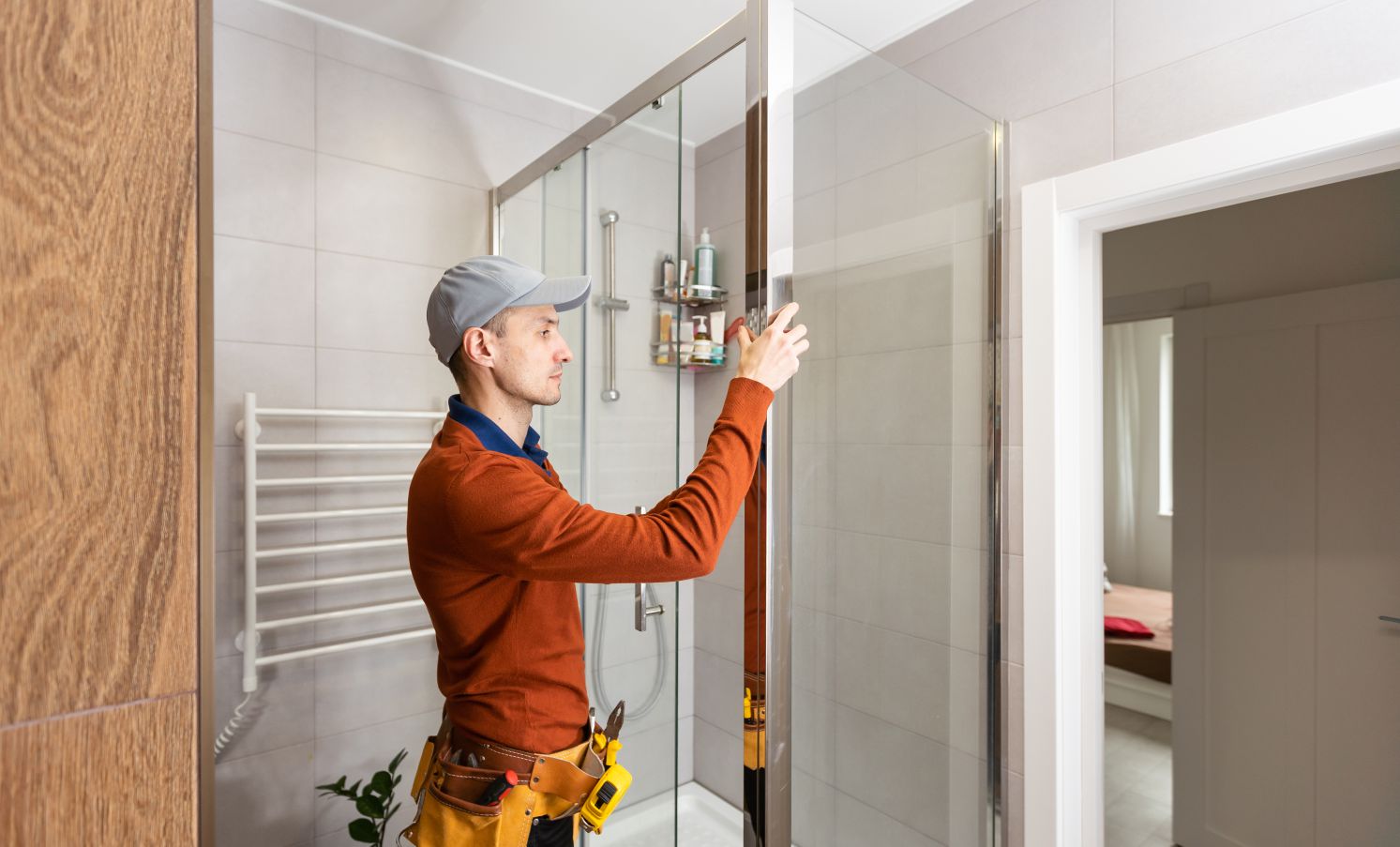 shower glass door repair near me
