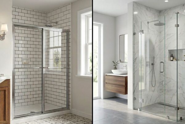 frameless glass shower door