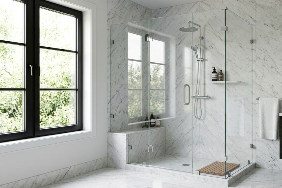 frameless glass shower doors